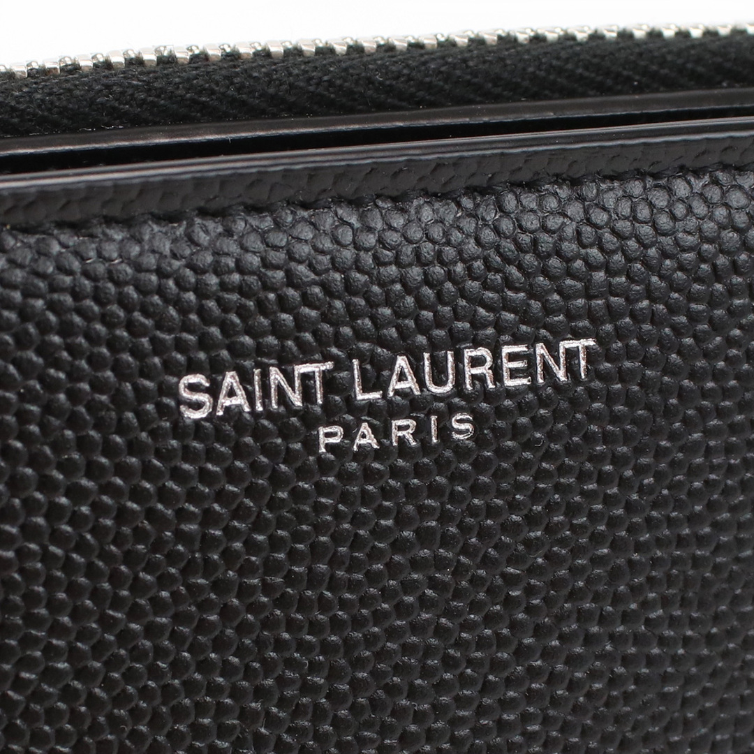 SAINT LAURENT サンローラン 575789 二つ折り財布 ブラック メンズ