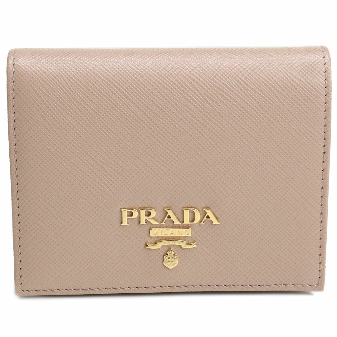 PRADA プラダ 1MH132 長財布ニ折小銭入付き CIPRIA ベージュ系 レディース