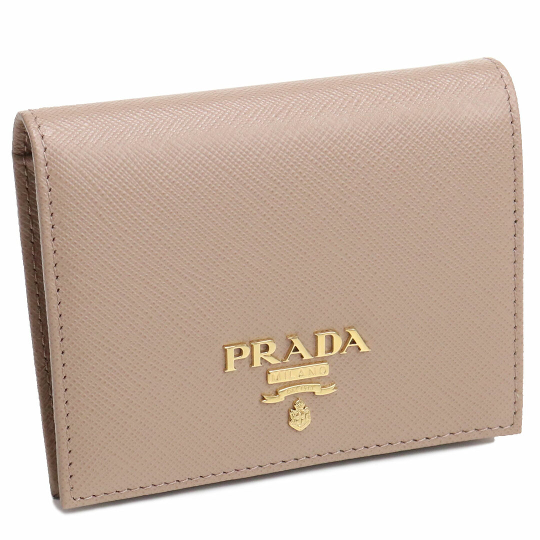 PRADA プラダ 1MV204 二つ折り財布 CIPRIA ベージュ系 レディース