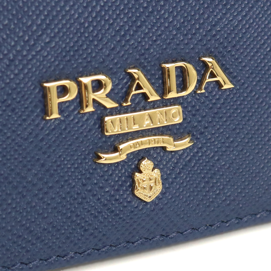 PRADA プラダ 1MV020 二つ折り財布 BLUETTE ブルー系 レディース
