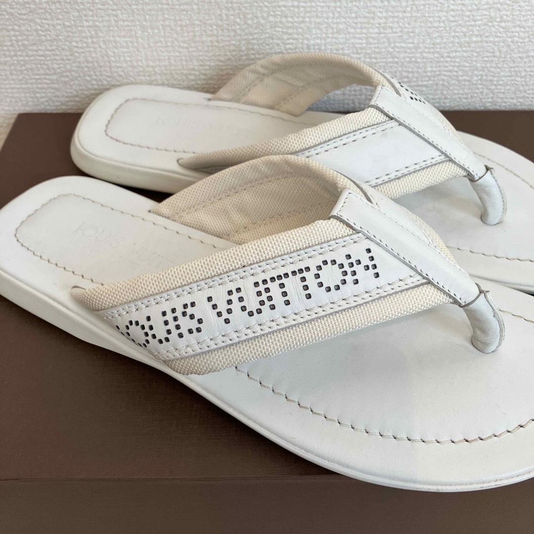 LOUIS VUITTON - ルイヴィトン サンダル ホワイト 美品 メンズ