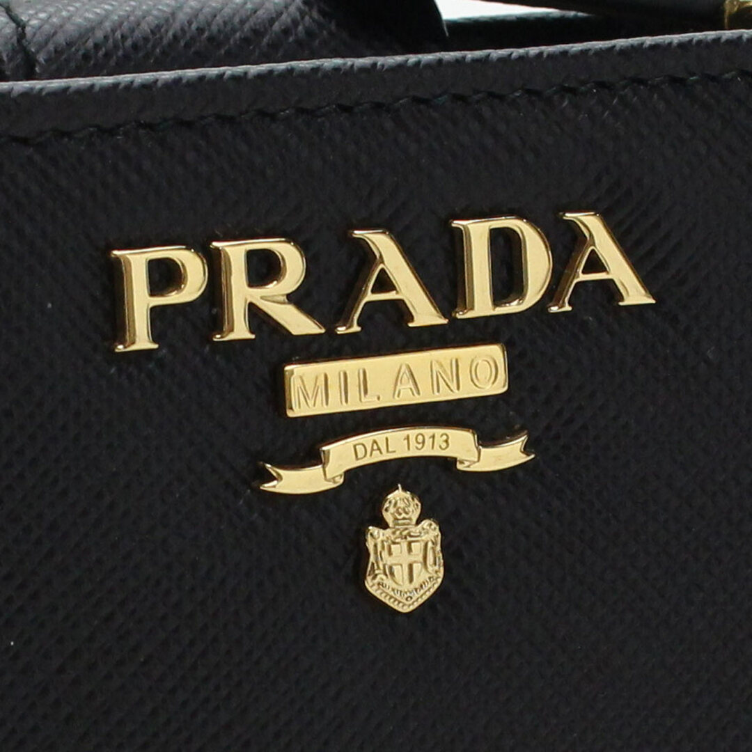 PRADA プラダ 1ML018 二折財布小銭入付き NERO ブラック レディース