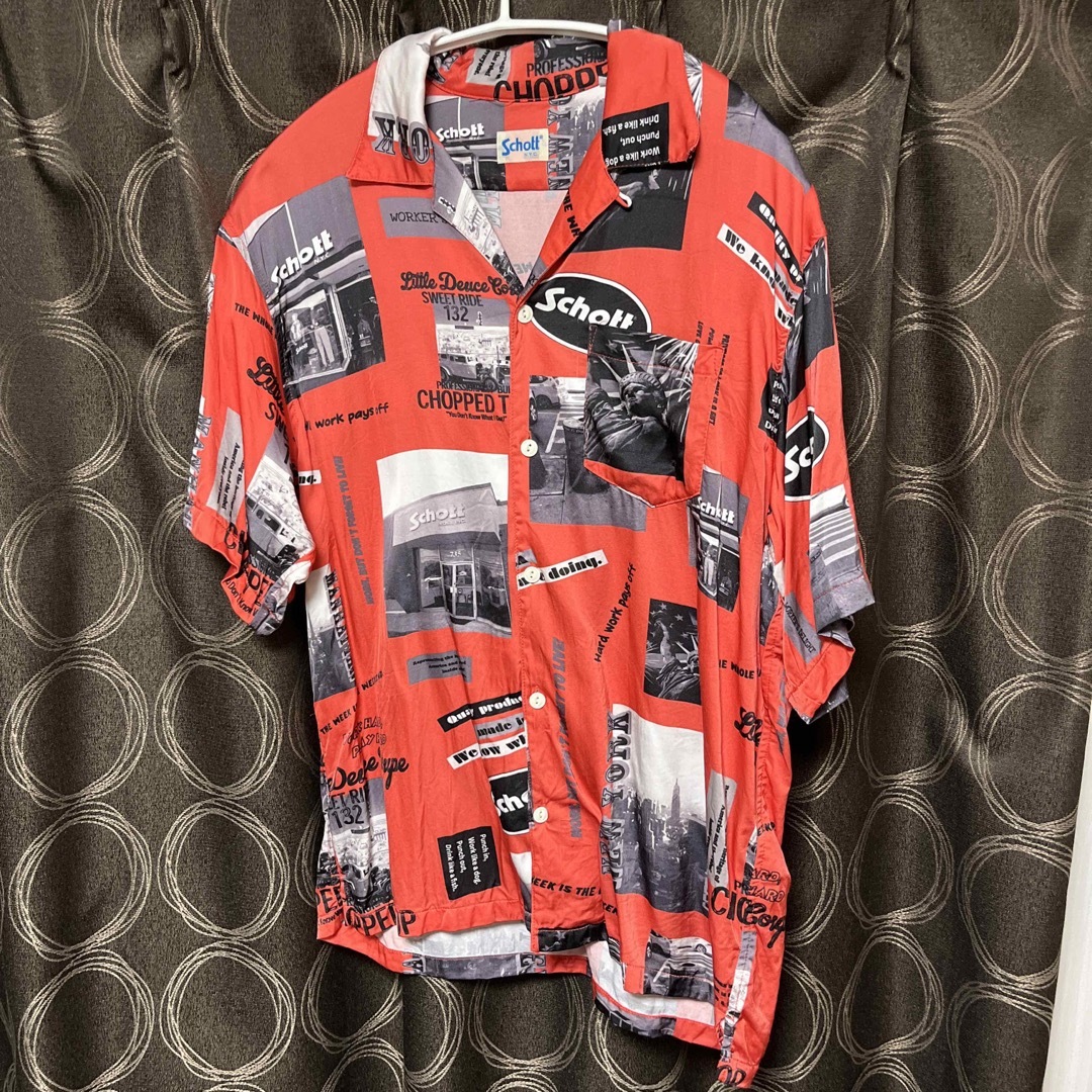 schott(ショット)のSchott／ショット／PHOTO COLLAGE HAWAIIAN SHIRT メンズのトップス(シャツ)の商品写真