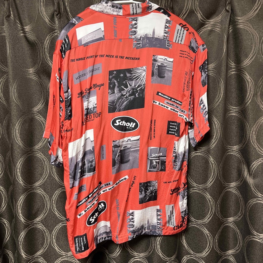 schott(ショット)のSchott／ショット／PHOTO COLLAGE HAWAIIAN SHIRT メンズのトップス(シャツ)の商品写真