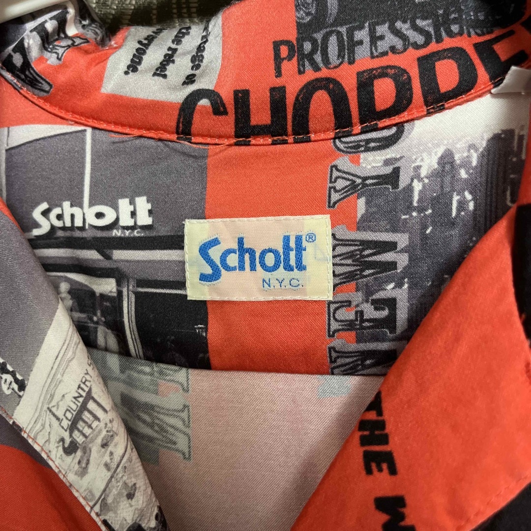 schott(ショット)のSchott／ショット／PHOTO COLLAGE HAWAIIAN SHIRT メンズのトップス(シャツ)の商品写真