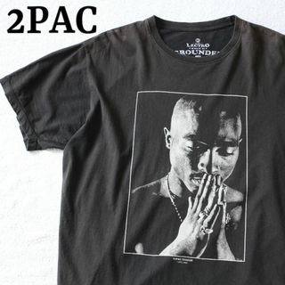 ミュージックティー(MUSIC TEE)の2pac 2パック 追悼 フォト Tシャツ ビギー ヒップホップ 黒 ラップ(Tシャツ/カットソー(半袖/袖なし))