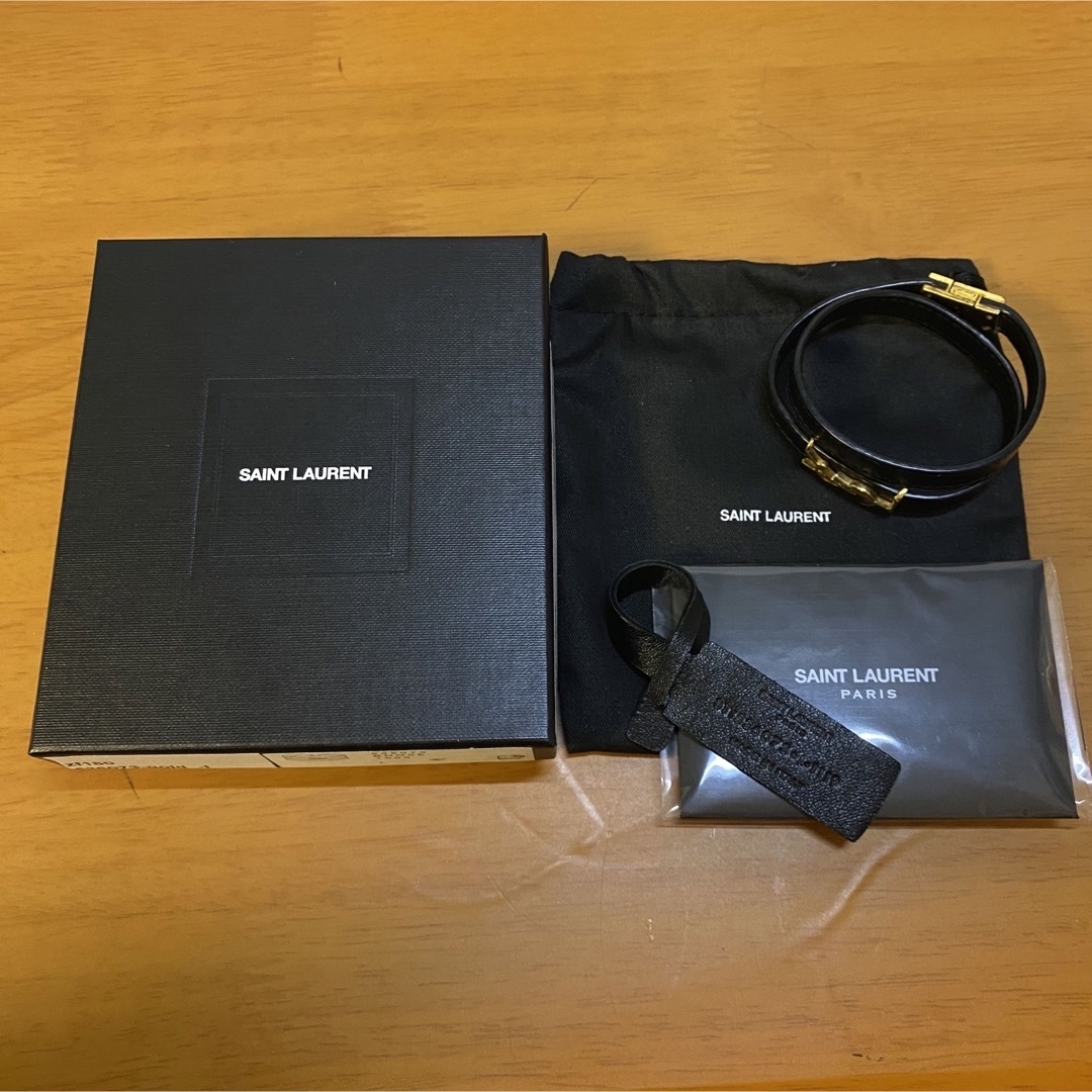 Saint Laurent(サンローラン)のsaint laurent サンローラン 二重 ブレスレット L レディースのアクセサリー(ブレスレット/バングル)の商品写真