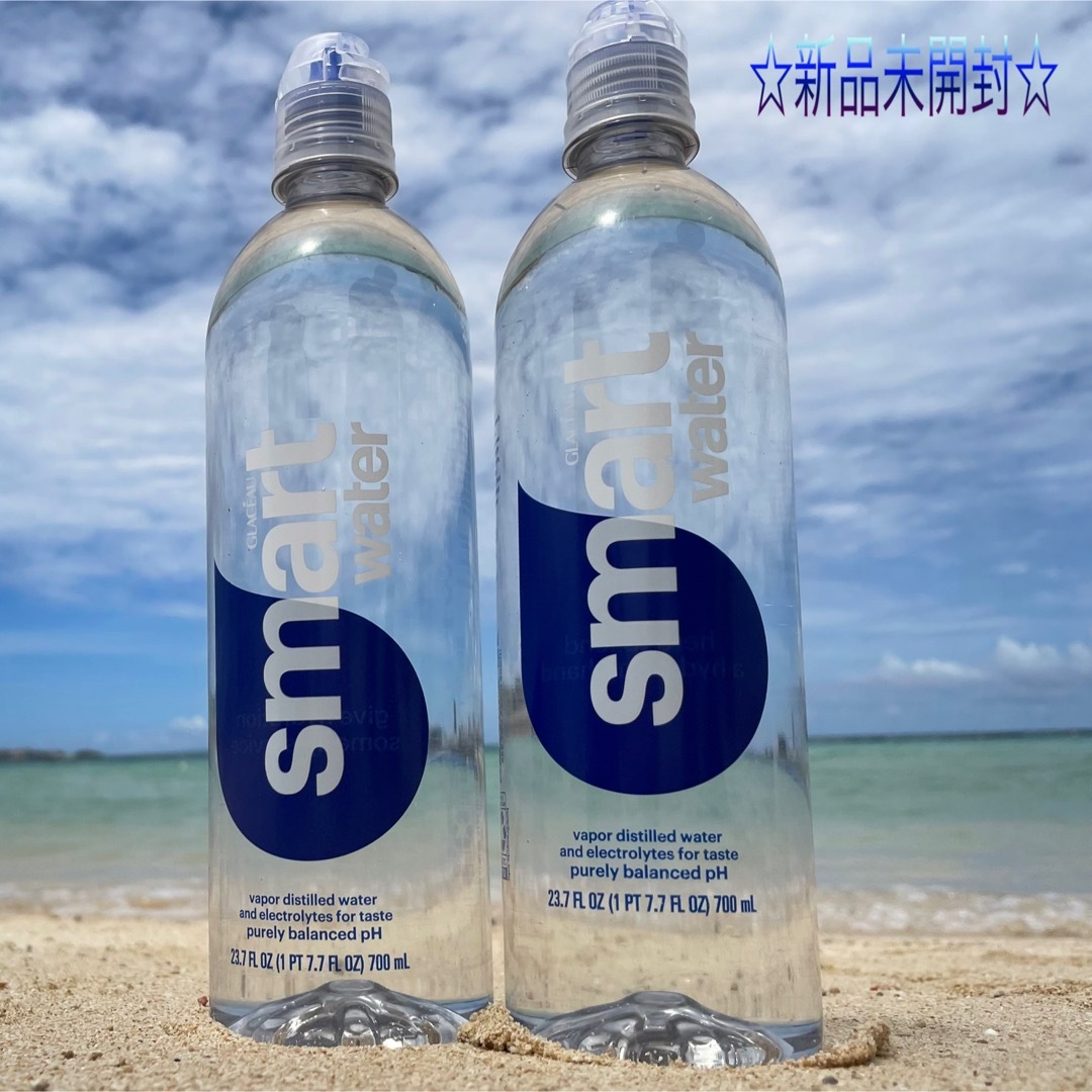 ☆日本未発売 未開封 smart waterスマートウォーター 700ml 2本 食品/飲料/酒の飲料(ミネラルウォーター)の商品写真