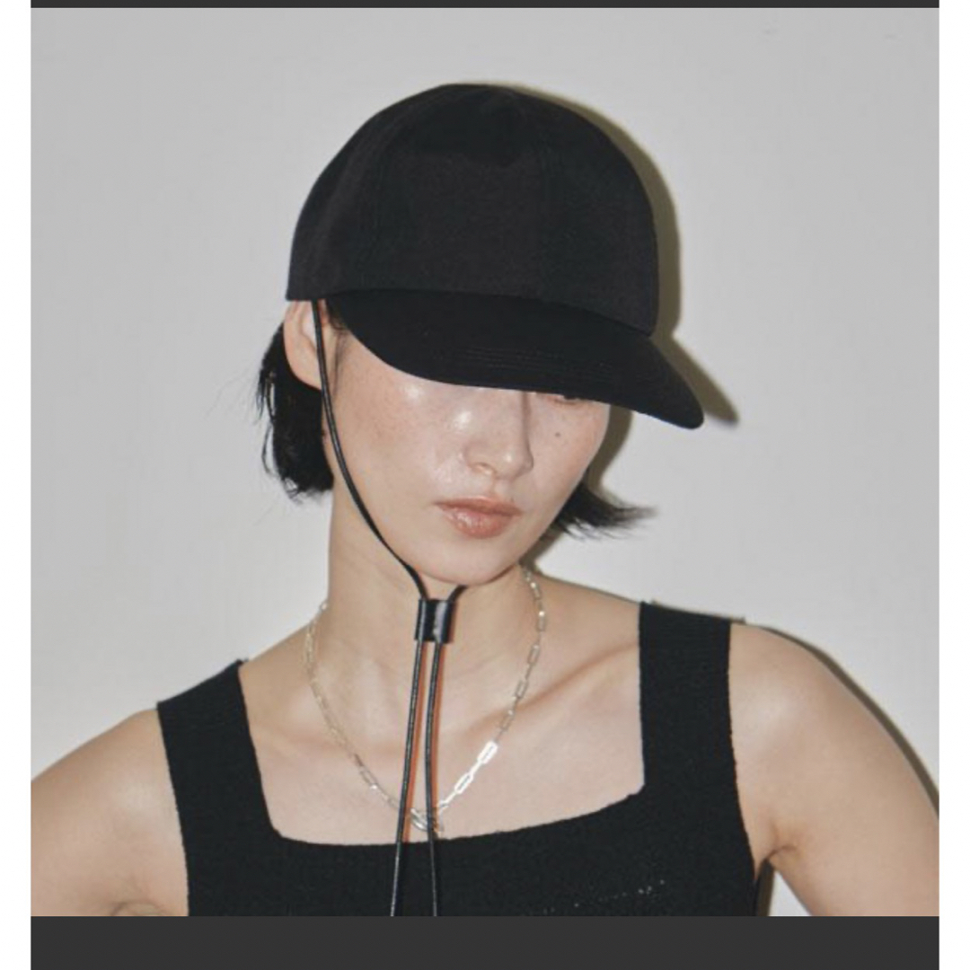 TODAYFUL Leather Cord Cap ブラック キャップ TODAYFUL Leather Cord Cap ブラック キャップ