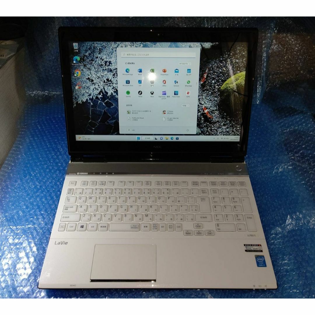 NEC(エヌイーシー)のLaVie改180　Core i7 SSD HDD Win11 スマホ/家電/カメラのPC/タブレット(ノートPC)の商品写真