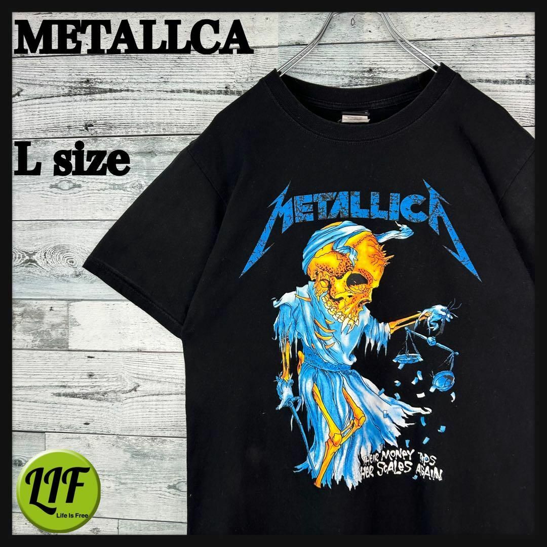 METALLICA(メタリカ)の【希少‼︎】メタリカ 両面プリント バンドT 半袖 Tシャツ ブラック 美品 メンズのトップス(Tシャツ/カットソー(半袖/袖なし))の商品写真