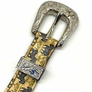 希少 HERMES エルメス トゥアレグ バックルベルト アニマル柄 ⚪︎Q刻印-