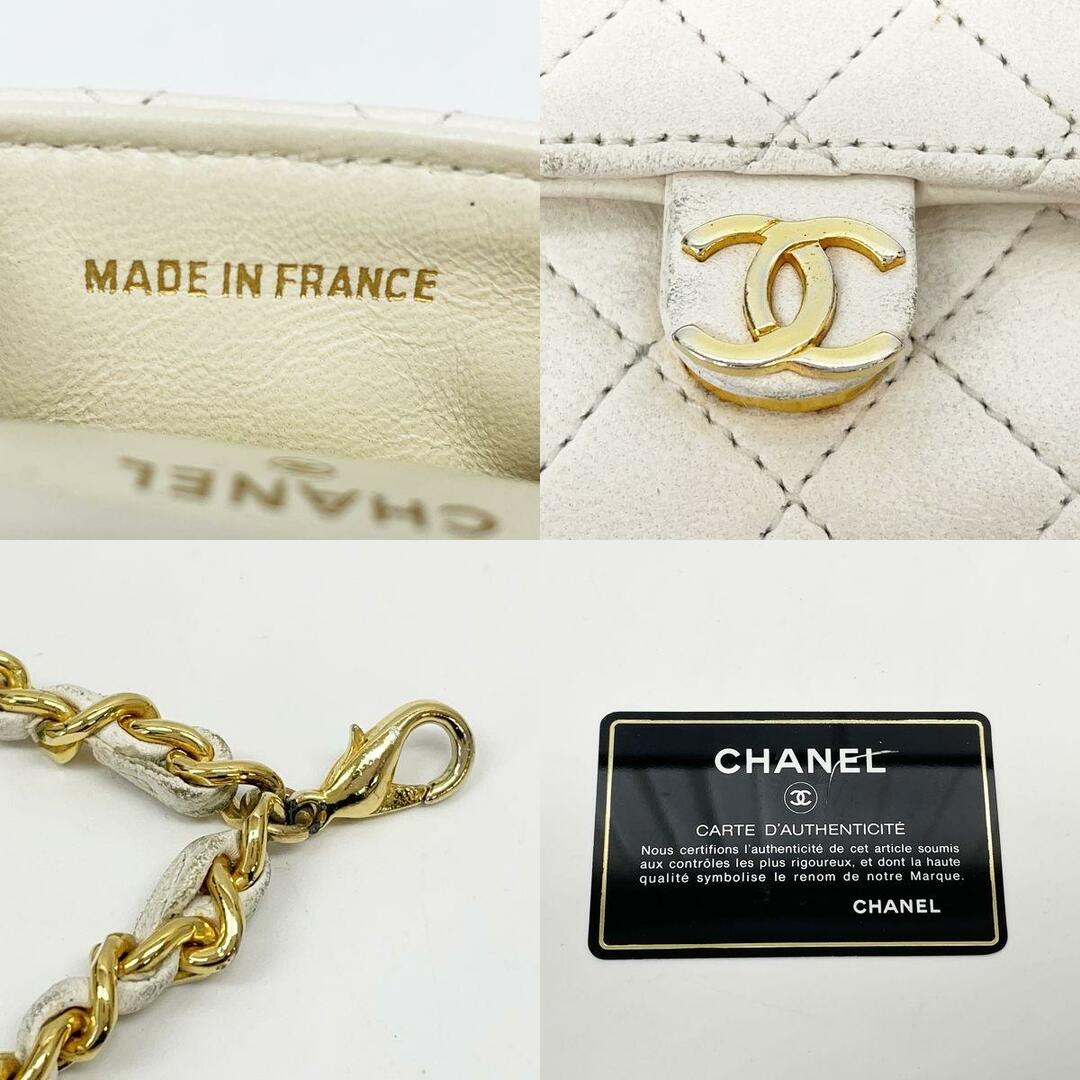 CHANEL(シャネル)のCHANEL ミニミニ マトラッセ ココマーク チェーン バッグチャーム ヴィンテージ ポーチ レディースのファッション小物(ポーチ)の商品写真