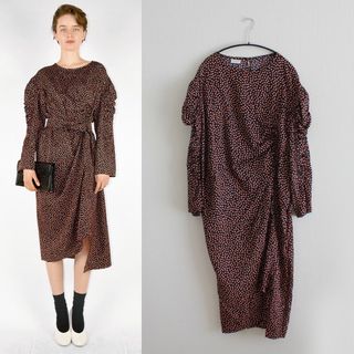 ドリスヴァンノッテン(DRIES VAN NOTEN)のDRIES VAN NOTEN／ドリス／17FW／アシンメトリーワンピース(ロングワンピース/マキシワンピース)