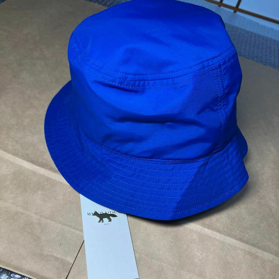 新品格安 メゾンキツネ テクニカルバケットハット DEEP BLUE ML 1 - ハット