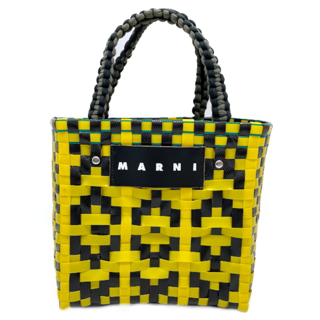 【MARNI マルニ】フラワーカフェマーケットカゴバッグトートピクニック