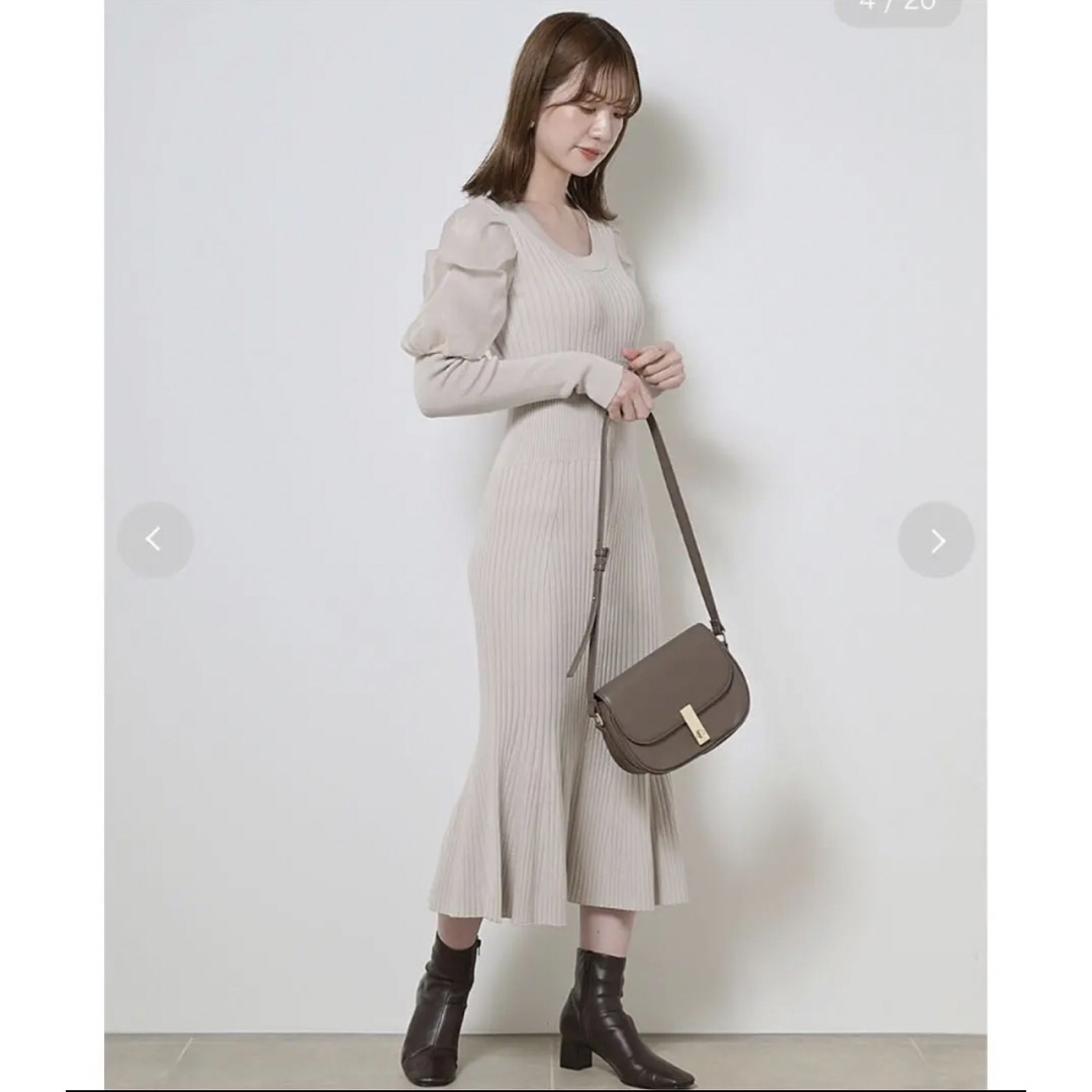 SNIDEL - 【snidel】ドッキングマーメイドニットワンピースの SNIDEL - 【snidel】ドッキングマーメイドニットワンピースの