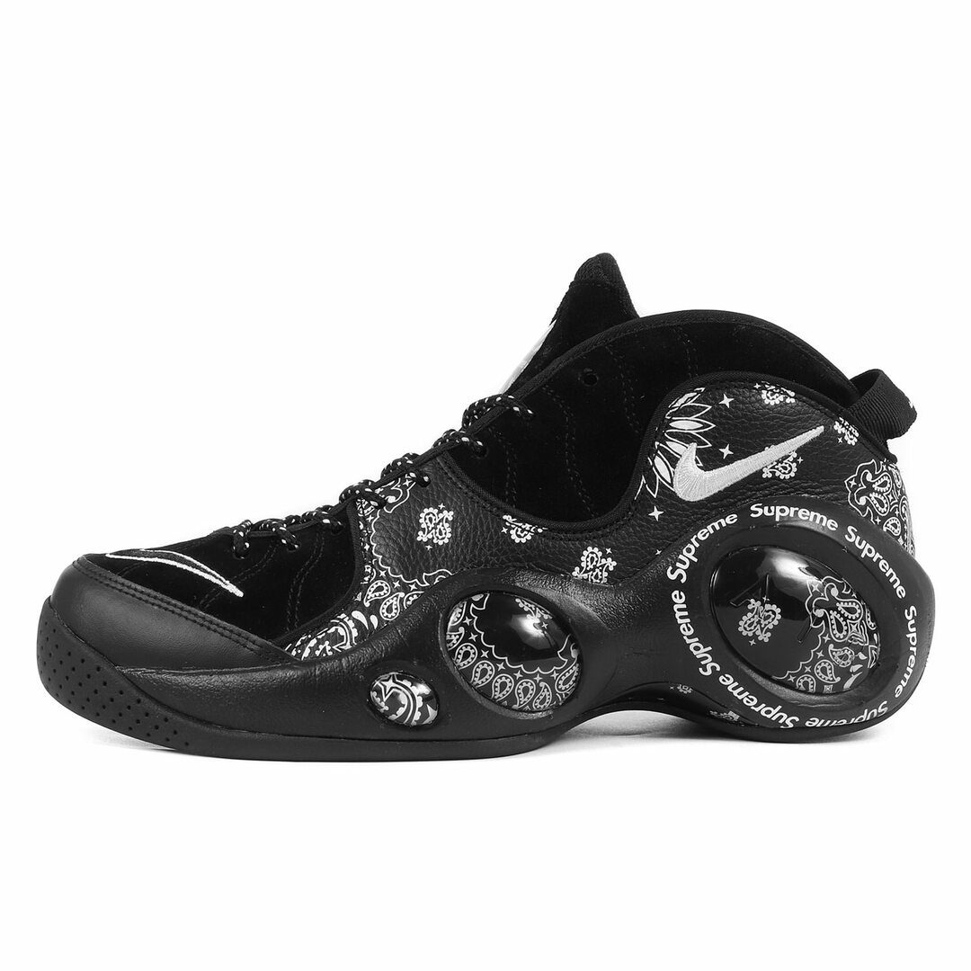 Supreme(シュプリーム)のSupreme シュプリーム サイズ:27.5cm 22SS NIKE AIR ZOOM FLIGHT 95 SP (DJ8604-001) ナイキ エアズームフライト95 ペイズリー ブラック 黒 US9.5 スニーカー コラボ 【メンズ】【中古】【美品】 メンズの靴/シューズ(スニーカー)の商品写真