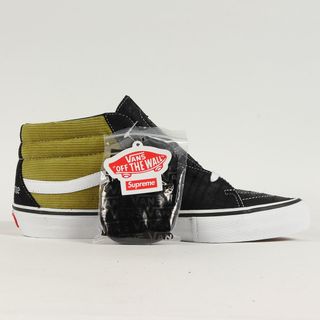 Supreme シュプリーム サイズ:29.0cm VANS SK8-Mid Pro Croc Suede 18SS バンズ スケート ミッド プロ  ブラック マスタード US11 スニーカー コラボ シューズ 【メンズ】