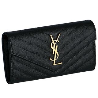 サンローラン(Saint Laurent)のサンローラン パリ SAINT LAURENT PARIS 財布 MONOGRAMME SAINT LAURENT MATELLASSE 二つ折り長財布 372264 BOW01 1000(財布)