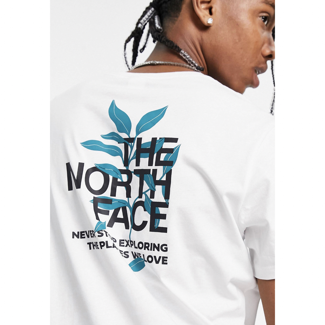 【海外限定品】The North Face Leaf white tee 1