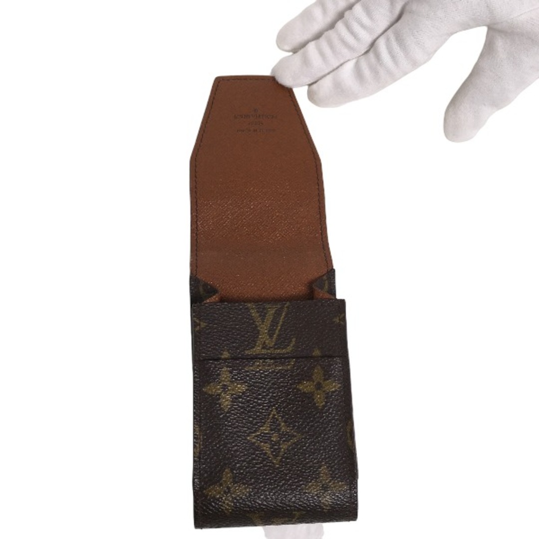 LOUIS VUITTON(ルイヴィトン)のルイヴィトン M63024 カードケース ブラウン  LOUIS VUITTON エテュイ・シガレット モノグラム レディースのファッション小物(名刺入れ/定期入れ)の商品写真