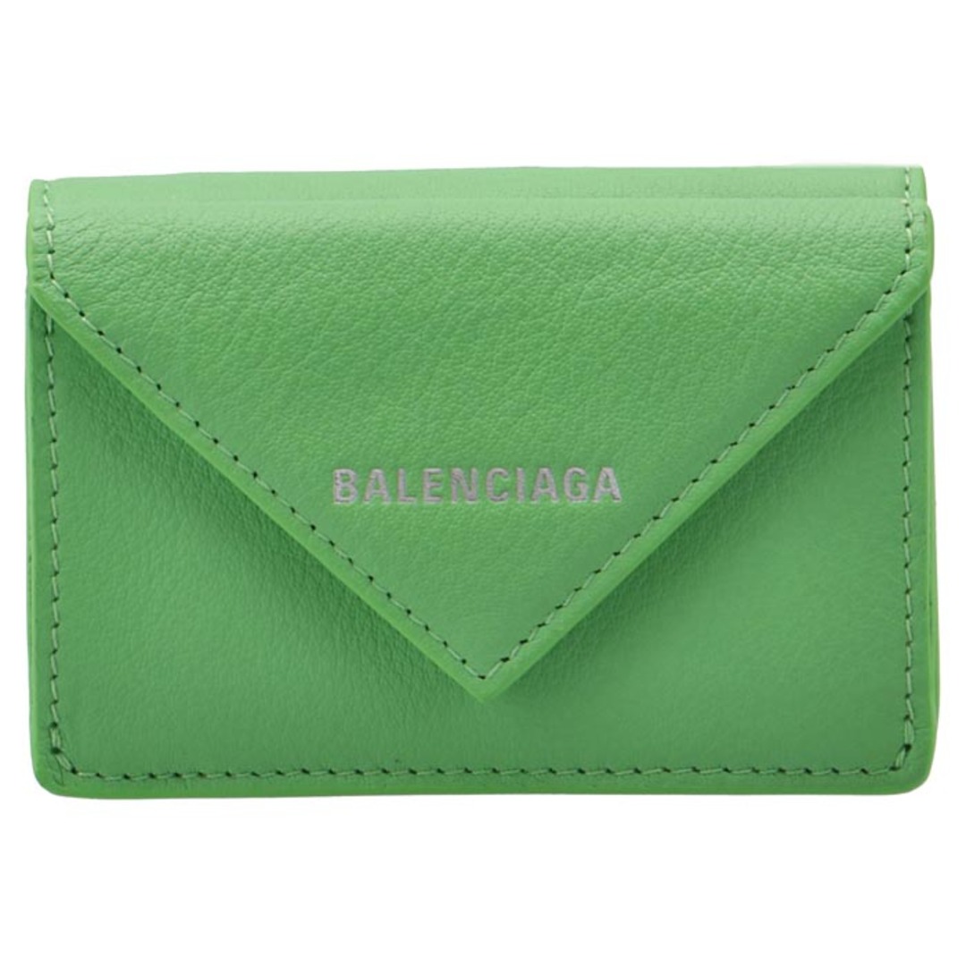 バレンシアガ BALENCIAGA 財布 三つ折り ミニ財布 ペーパー PAPIER グリーン系 391446 DLQ0N 3826