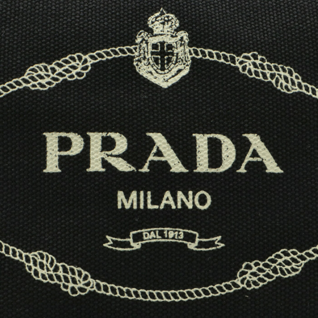 PRADA(プラダ)のプラダ PRADA カナパ キャンバスポーチ ブラック 1NA693 20L N12 レディースのファッション小物(ポーチ)の商品写真