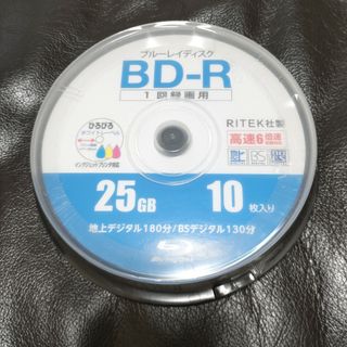 ☆新品☆１回録画用 Blu-ray BD-R 25GB×10枚(ブルーレイレコーダー)