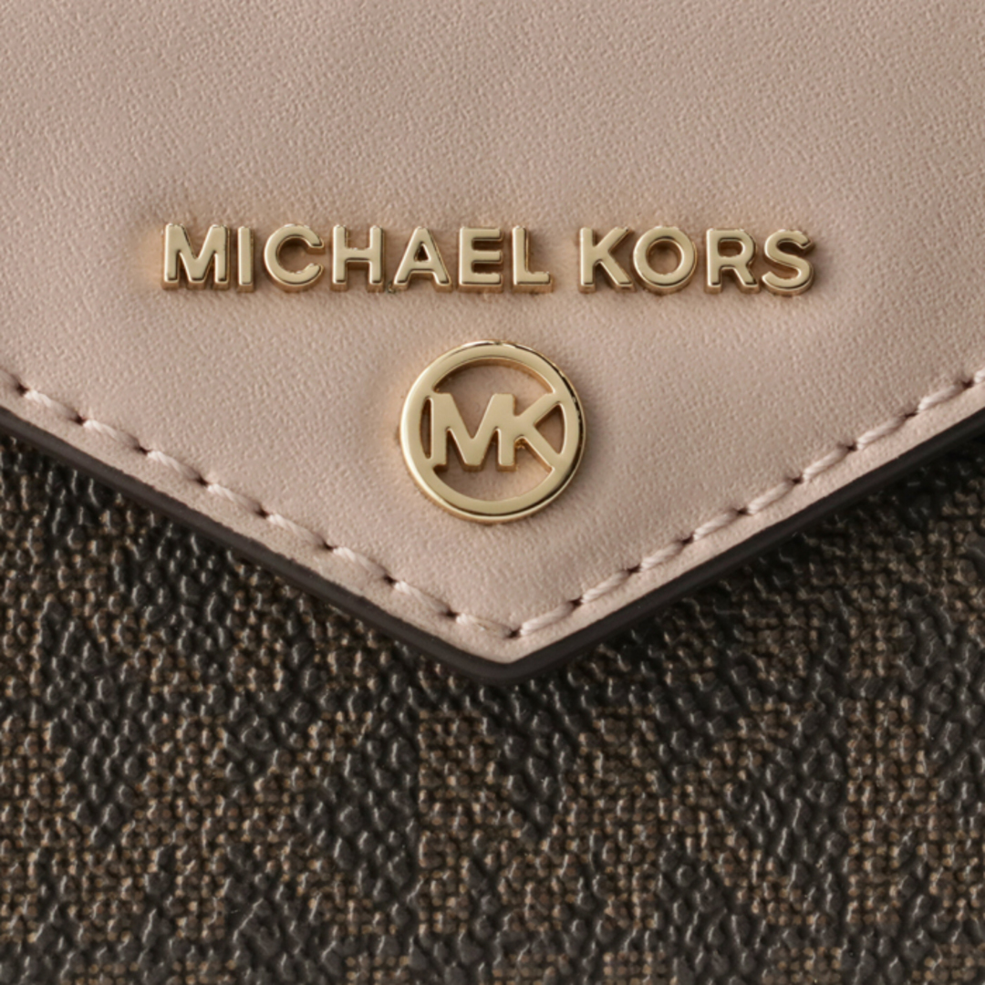 奏笑の財布美品☆MICHEAL KORS ミニウォレット　カードケース　ミニ財布　ブラウン