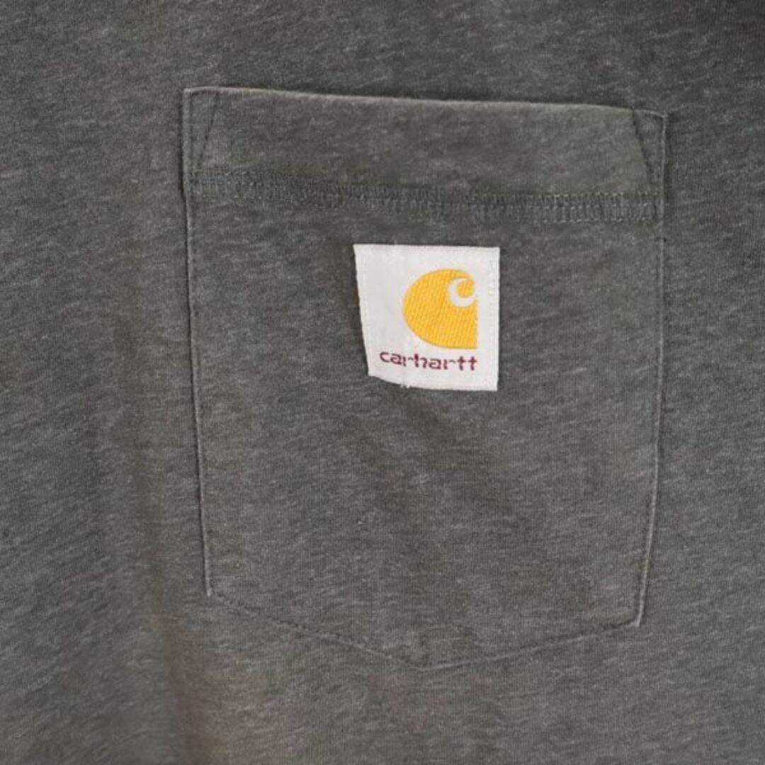 carhartt(カーハート)のカーハート クルーネック 半袖 Tシャツ 3XL ダークグレー Carhartt ビックサイズ メンズ 【中古】  【230620】 メンズのトップス(Tシャツ/カットソー(半袖/袖なし))の商品写真