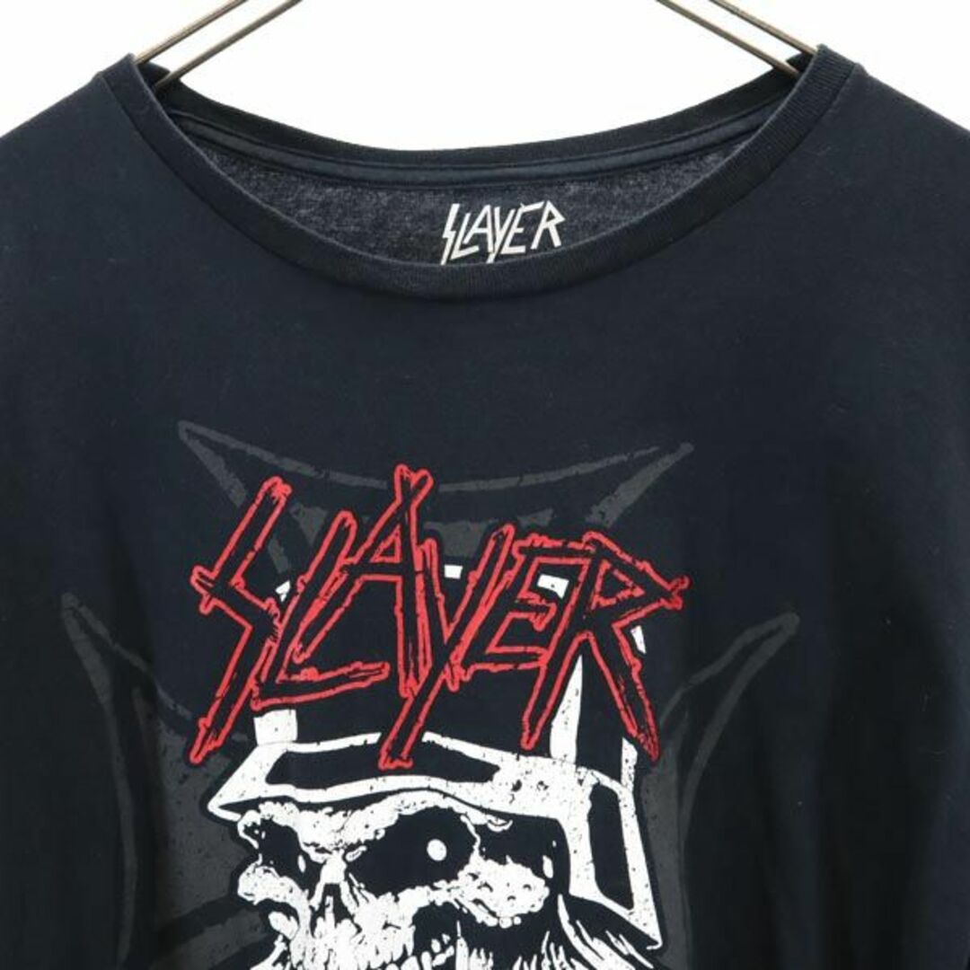 スレイヤー プリント 半袖 Tシャツ XXL ネイビー SLAYER バンドT ビックサイズ メンズ 【中古】 【230620】 メール便可