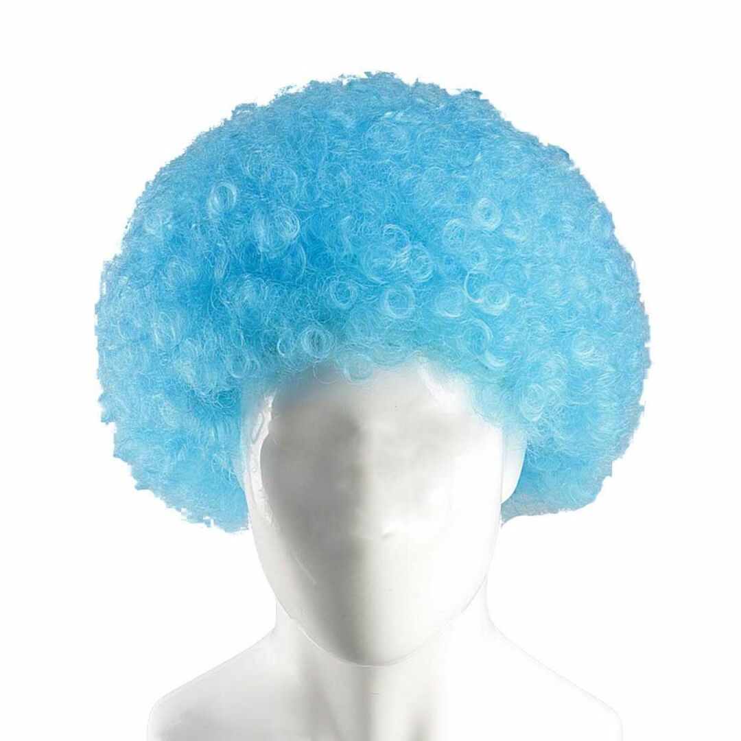 ウィッグ★Wigs2you Flag-001 ★ パーティー アフロ 水色 エンタメ/ホビーのエンタメ その他(その他)の商品写真