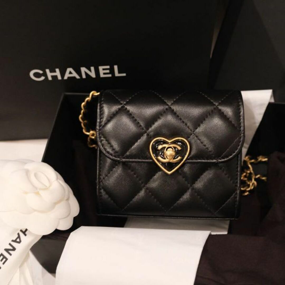 CHANEL シャネル ハート ミニバッグ ショルダーバッグ チェーン