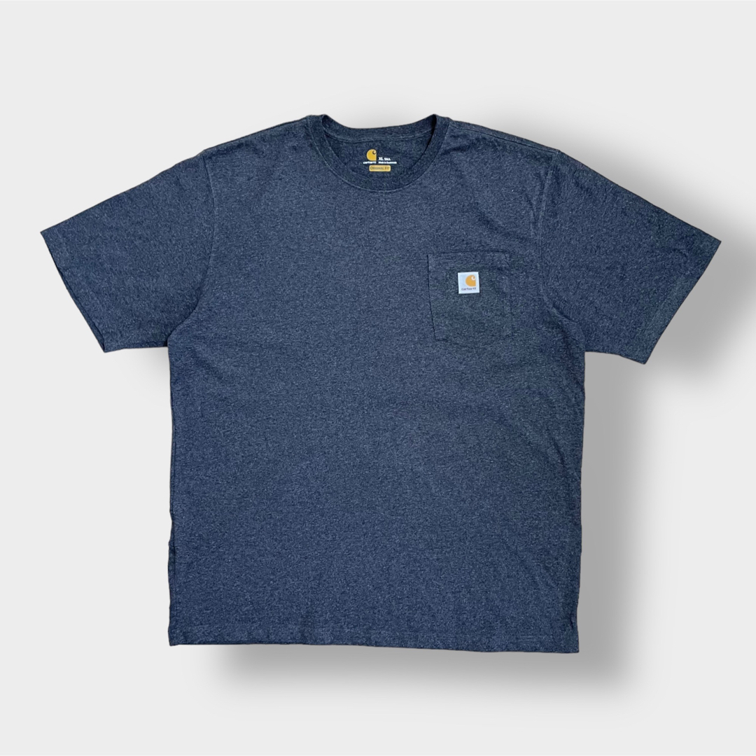 carhartt(カーハート)の【Carhartt】XL ビッグシルエット ポケットTシャツ ダークグレー 古着 メンズのトップス(Tシャツ/カットソー(半袖/袖なし))の商品写真