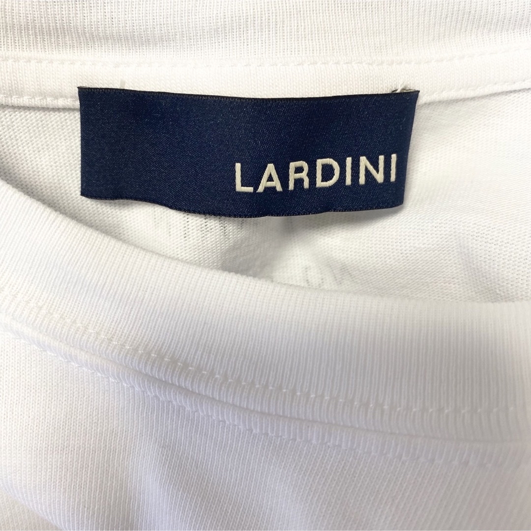 LARDINI 半袖Tシャツ フラワープリント ロゴ刺繍