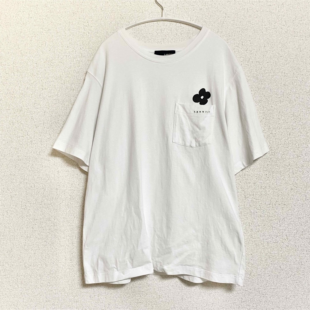 LARDINI 半袖Tシャツ フラワープリント ロゴ刺繍 - Tシャツ/カットソー ...