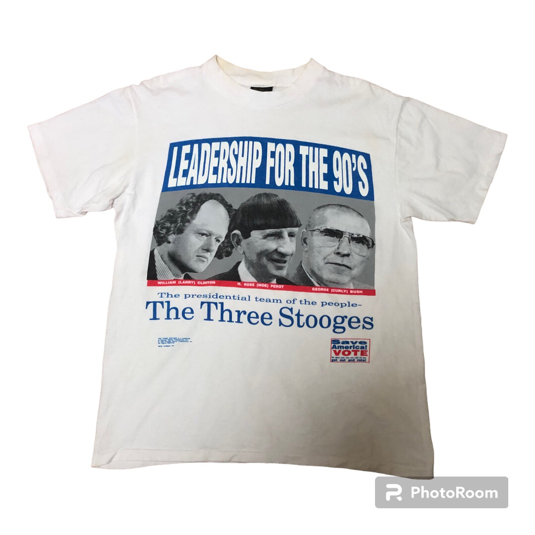 90s USA製 The Three Stooges プリント Tシャツ L 返品・交換