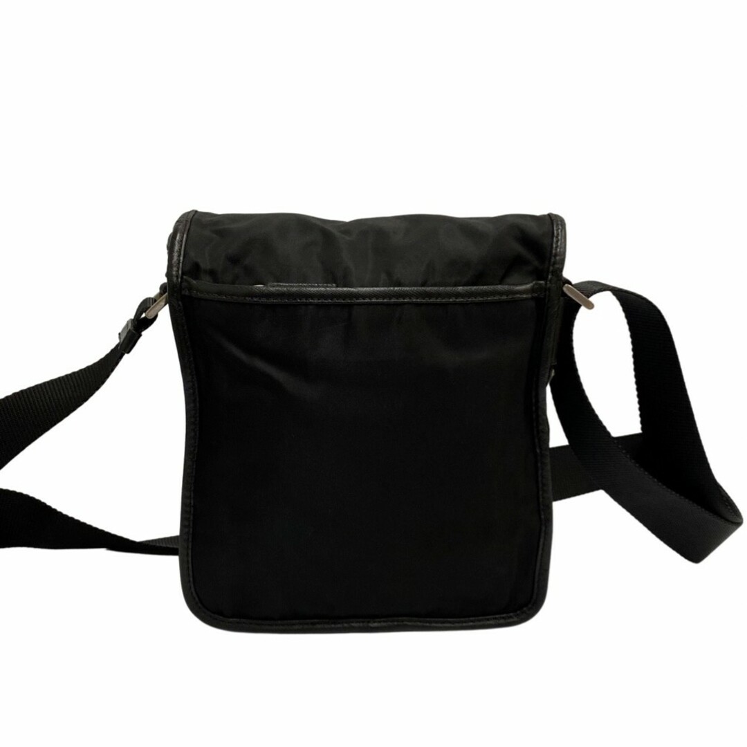 極 美品 希少品 PRADA プラダ 三角ロゴ 金具 ナイロン レザー