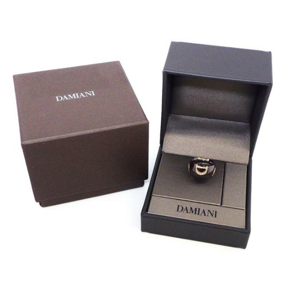 Damiani(ダミアーニ)のダミアーニ DAMIANI リング Dアイコン ディーアイコン ダイヤモンド K18PG ブラウン セラミック 8.5号 【中古】 レディースのアクセサリー(リング(指輪))の商品写真