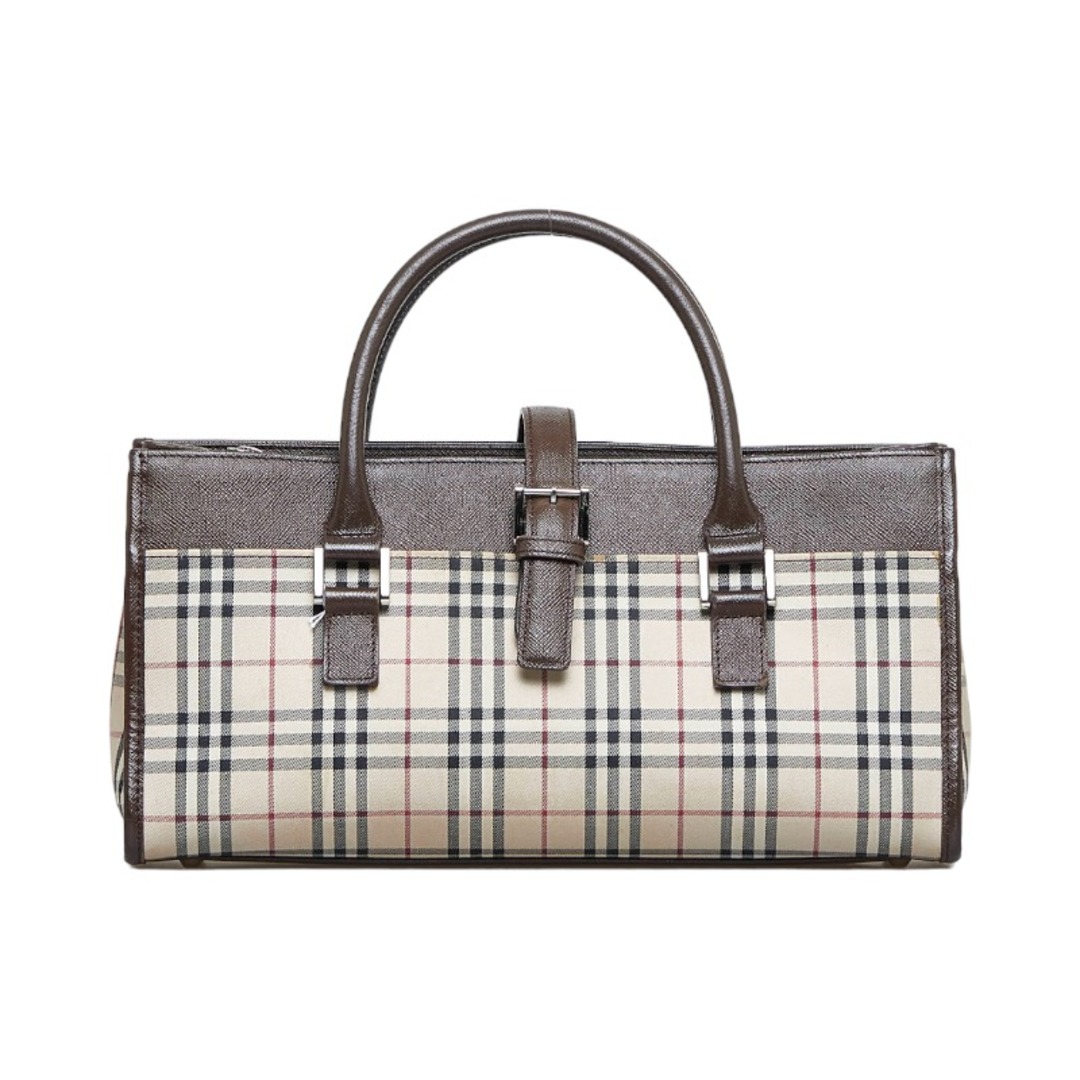 BURBERRY(バーバリー)のバーバリー ノバチェック ハンドバッグ キャンバス レディース BURBERRY 【200-03955】 レディースのバッグ(ハンドバッグ)の商品写真