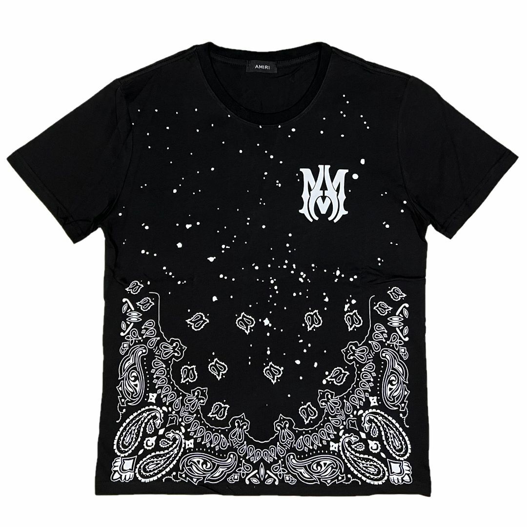 AMIRI アミリ バンダナ柄 Tシャツ ブラック S | フリマアプリ ラクマ
