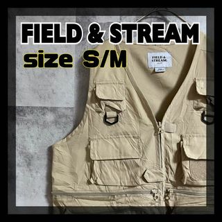 【美品】FIELD&STREAM　ベージュ フィッシングベスト　サイズＳ/Ｍ(ウエア)