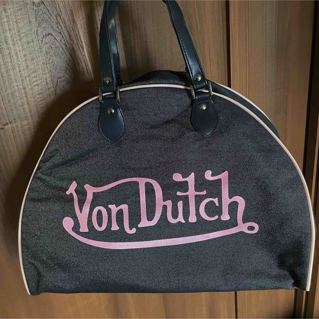 激レア vondutch ピンク デニム ビンテージ 古着 ハンドバッグ-