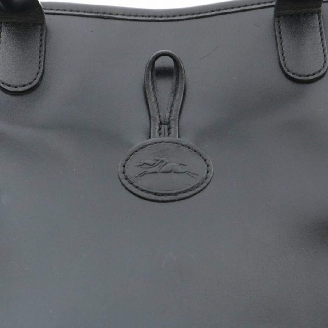 LONGCHAMP(ロンシャン)のロンシャン LONGCHAMP ロゾ ハンドバッグ トートバッグ レザー 黒 レディースのバッグ(ハンドバッグ)の商品写真