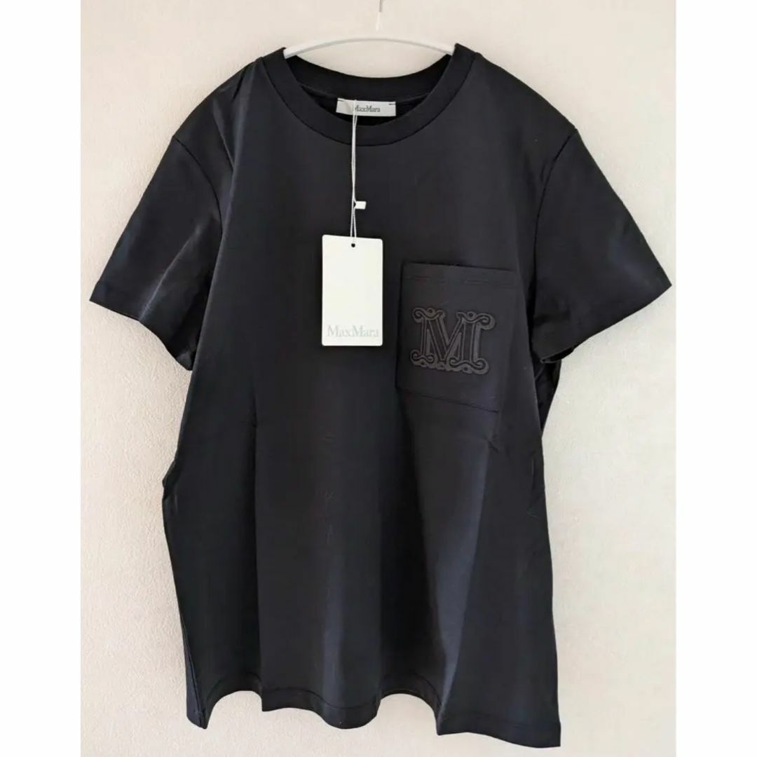 Max Mara マックスマーラ TACCO ブラック半袖Tシャツ イタリア正規品 新品 ブラック