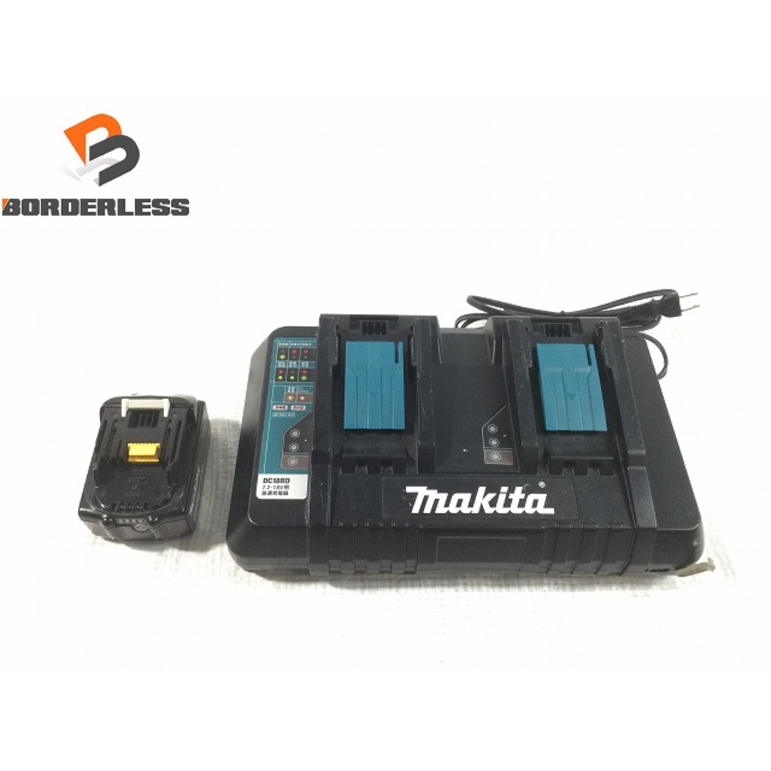 ☆品☆makita マキタ 純正リチウムイオンバッテリー BL1860B 2口充電器 DC18RD 雪マーク 急速充電 73578工具