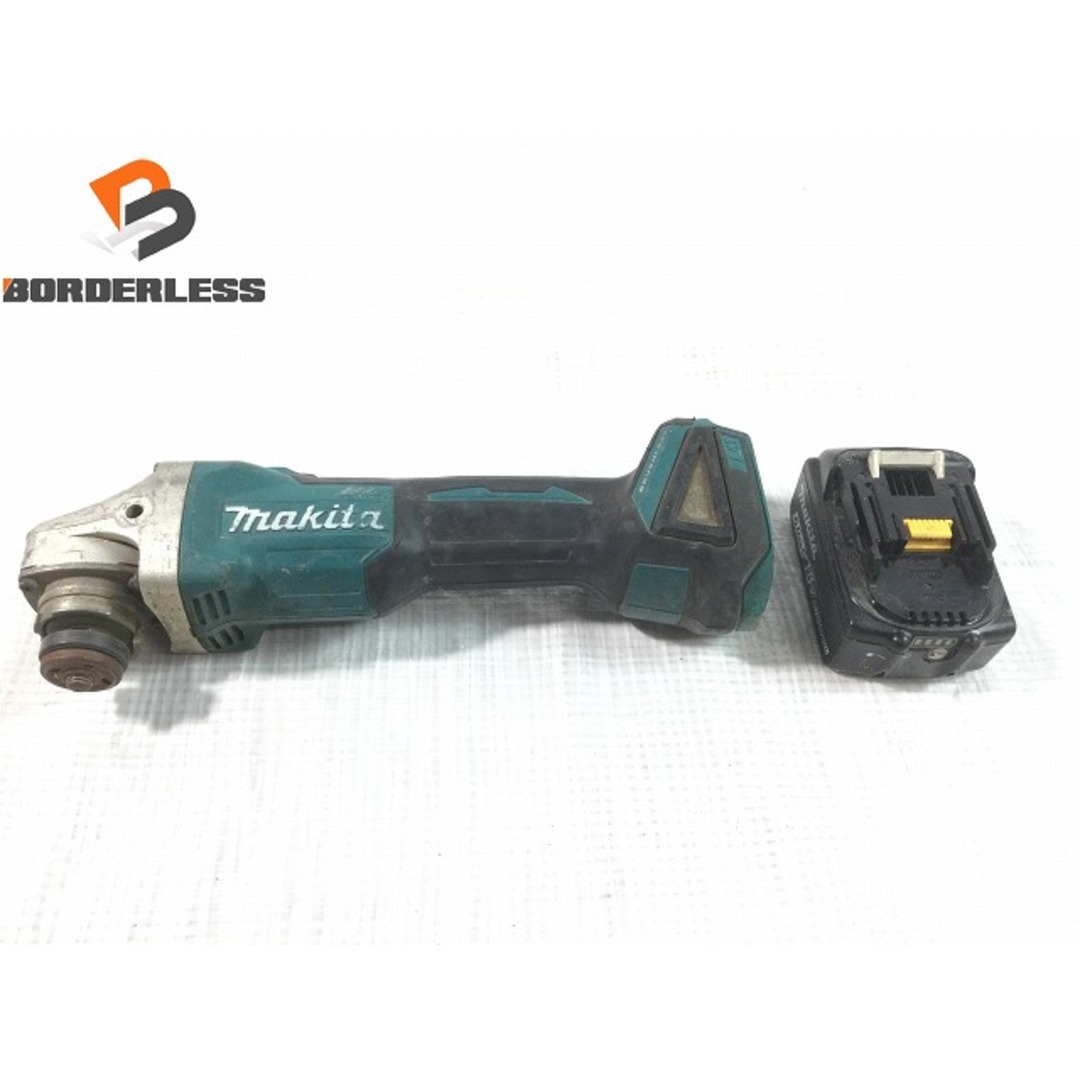 ☆品☆makita マキタ 18V 100mm 充電式ディスクグラインダ GA404DN 6.0Ahバッテリー1個(BL1860B)付 コードレス 研磨機 73735