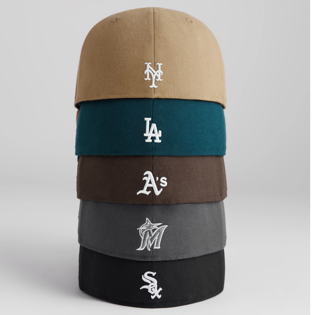 新品未使用 Kith for New Era Serif Marlins Cap 6