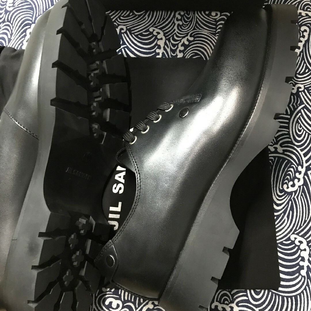 オックスフォードブルー JIL SANDER Stud Derby Shoes ダービー 41